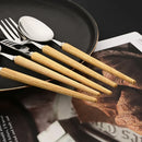 Ljojo 30-Piece Stainless Steel Cutlery Set - High-end Tableware for Restaurants and Hotels