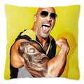 Dwayne Johnson Rock Face Cushion Cover for Sofa by Ljojo - Home Decor Pillowcase