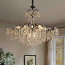 American Retro Crystal Pearl Lustre Chandeliers for Living Room by Ljojo