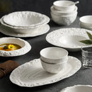 Ljojo Luxury White Ceramic Tableware Set - Bowl and Chopsticks Combination