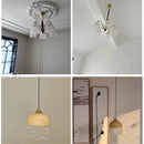SANDYHA Modern LED Pendant Lights with Copper Tassel - Stylish Nordic Retro Chandeliers by Ljojo