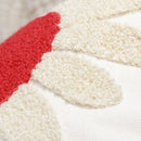 Ljojo Love Embroidered Valentine's Day Pillowcase Red White Lovers Towel Throw Cushion Cover