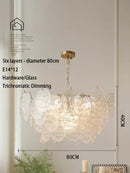LED Glass Chandelier Modern Pendant Lamp for Restaurant Living Room Bedroom Home Decor Lighting by Ljojo