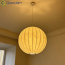 Japanese Fashion Silk LED Pendant Light Chandelier by Ljojo for Home Decoration