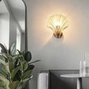 LED Wall Lamps Shell Glass Art Nordic Sconces by Ljojo for Modern Home Decor
