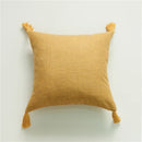 Ljojo Linen Tassel Pillow Cover 45*45cm - High-end Office Sofa Car Decor
