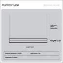 Ljojo Nordic Minimalist Modern Tile Strip Restaurant Chandelier Designer Creative Personality