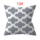 Ljojo 18" Sliver Grey Geometry Striped Pillowcase Home Decor Pillow Cover