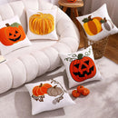 Embroidered Pumpkin Halloween Pillowcase by Ljojo - Cotton Throw Cushion Cover