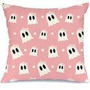 Halloween Ghost Pillowcase Set for Home Sofa, Pink Purple 45x45 - Ljojo Brand