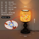 Bohemian Tiffany Glass Table Lamp LED E27 Romantic Atmosphere Art Decorative Desk Light
