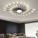 Gold Nordic Round LED Ceiling Chandelier Modern Minimalist Pendant Lamp for Home by Ljojo