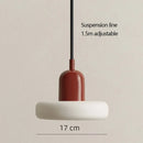 French Cream Glass LED Chandelier Pendant Light Ideal for Bedroom Dining Room by Ljojo
