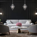 Ljojo Mini Crystal Chandelier Pendant Light - Ideal for Kitchen, Bedroom, Dining Area