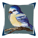 Blue Bird Print Cushion Cover by Ljojo - Home Decor Pillow Case for Sofa Bed