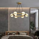 Ljojo Luxury Gold Ball Chandelier Pendant Light Fixture for Dining Living Bedroom