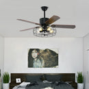 Nordic Vintage Style LED Ceiling Fan Lamps Quiet Motor Pendant Fans - Ljojo