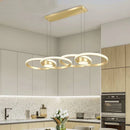 Modern LED Pendent Lamp Gold Aluminum Chandelier for Dining Room by Ljojo