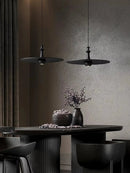 Ljojo Minimalist Black Wooden Flying Saucer Pendant Light LED Gu10 Home Decor
