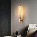 Clear Glass Gold Brass Wall Light Ljojo Sconce - Elegant Indoor Bedroom Foyer Lamp