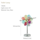 Nordic Color Glass Chandeliers - Art LED Pendant Lights for Bedroom Living Room by Ljojo