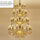Ljojo Luxury Crystal Chandelier Lamp for Living Room Bedroom Decor Atmosphere Lighting