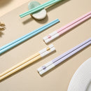 Ljojo Love Alloy Chopsticks Set - Non-Slip, Healthy, Korean Style, 5 Pairs