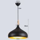 Industrial Black Ceiling Pendant Lamp E27 for Restaurant Dining | Ljojo