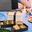 Ljojo Stackable Bento Lunch Box Set with Insulated Bag