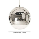 Nordic Glass Ball Pendant Light for Dining Room - Modern Hanging Lamp by Ljojo