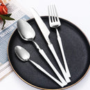 Ljojo 16-Piece Stainless Steel Tableware Set for Restaurants, Hotels, and Homes