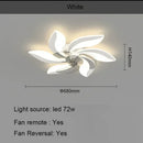Ljojo Luxury Modern Ceiling Fan Lamp for Living & Dining Room