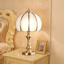 Ljojo Luxury Glass Copper LED Table Lamp for Home Living Room