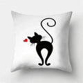 Cute Cat Cushion Cover 45x45cm - Ljojo Home Decor Pillowcases