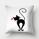 Cute Cat Cushion Cover 45x45cm - Ljojo Home Decor Pillowcases