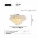 Modern Luxury Shell Chandelier Gold/Chrome Design for Dining & Living Room by Ljojo
