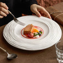 Ljojo Matte Wave Ceramic Dessert Plate Set - Molecular Cuisine Tableware