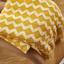 Ljojo Lightweight Knitted Throw Blanket with Tassels