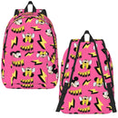 Ljojo Mickey Mouse Canvas Backpack: Large Capacity School Bag for Kids