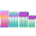 Ljojo 24Pcs Luxury Silverware Set for Elegant Dining