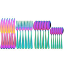 Ljojo 24Pcs Luxury Silverware Set for Elegant Dining