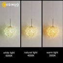 Ljojo Luxury Crystal Ball Pendant Chandelier for Bedroom and Bar Decor