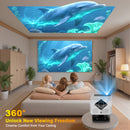 Ljojo™ 40000Lumens Android 3D Full HD Projector Auto Focus Home Theater 5G WiFi