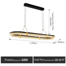 Ljojo Minimalist Led Pendant Light: Nordic Designer Chandelier for Dining Room Living Room
