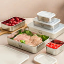 Ljojo Stainless Steel Food Storage Container - Large Capacity Fresh-Keeping Box