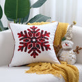 Ljojo Merry Christmas Letter Embroidery Pillow Cover 45x45cm