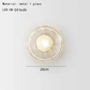 Nordic Minimalist Glass Wall Lamp for Bedroom Living Room Decor by Ljojo