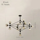 Geometric Chandelier Retro Pendant Lamp for Bedroom by Ljojo