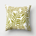 Golden Leaf Tropical Pillow Cover for Home Decor by Ljojo