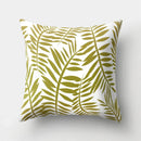 Golden Leaf Tropical Pillow Cover for Home Decor by Ljojo